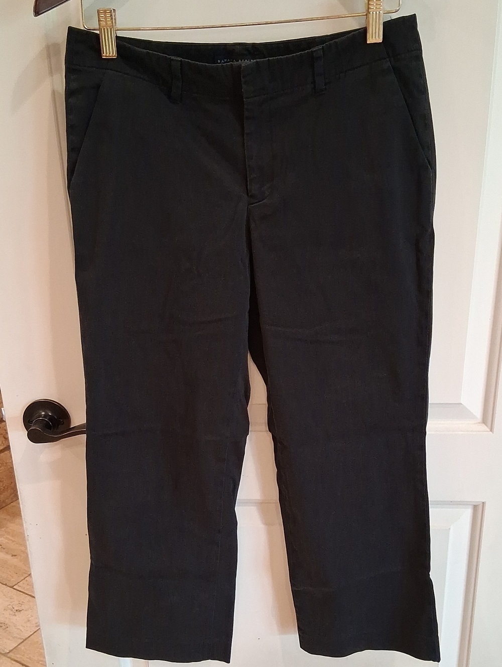 Banana Republic Martin Chino Pant Black Size 8 Vintage